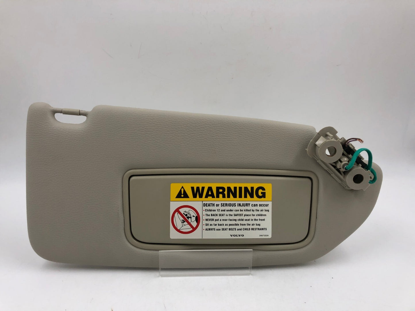 2002-2004 Volvo S60 Passenger Sun Visor Gray Illuminated OEM D03B53057
