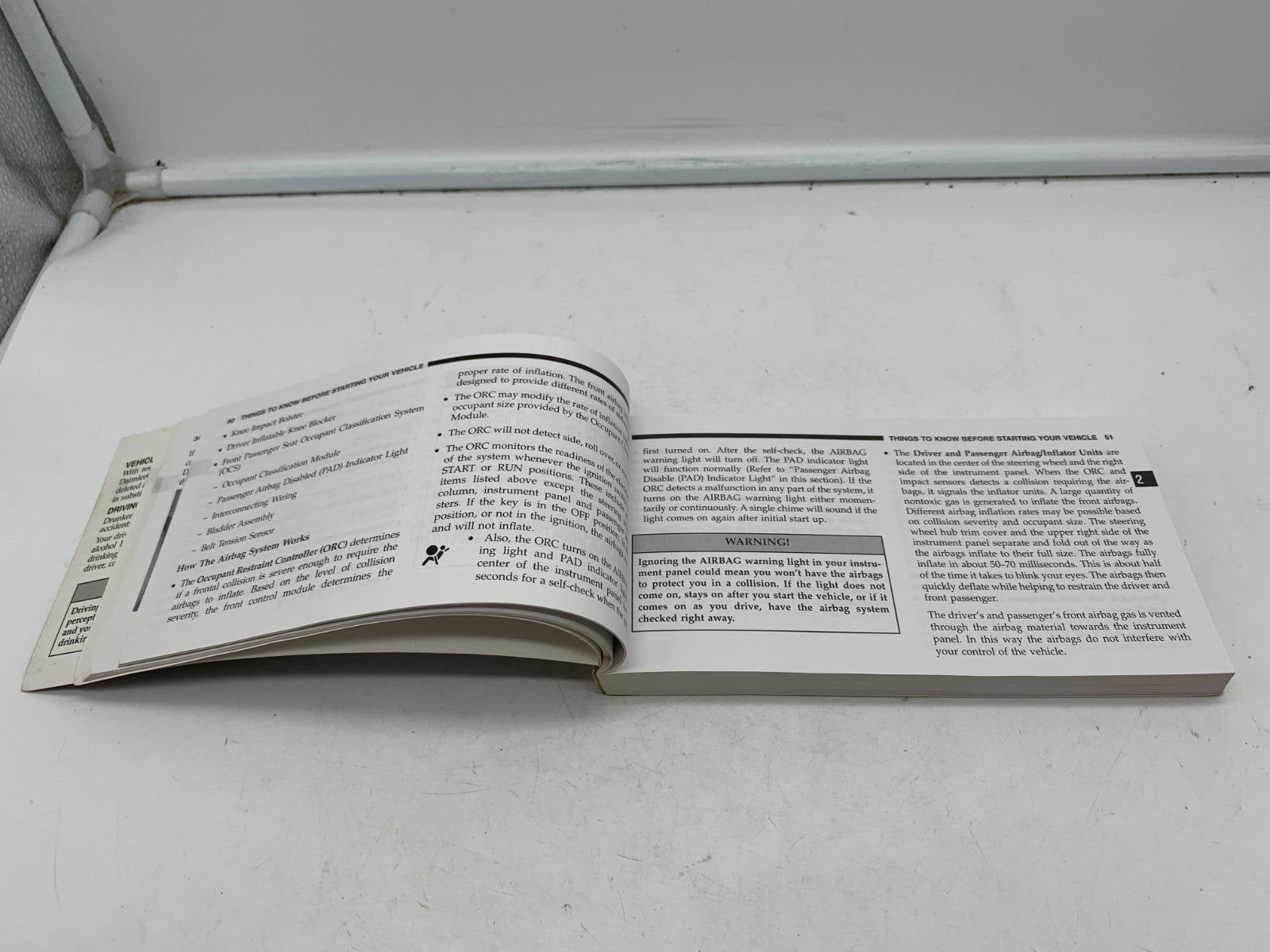 2006 Chrysler Pacifica Owners Manual with Case OEM A01B01010