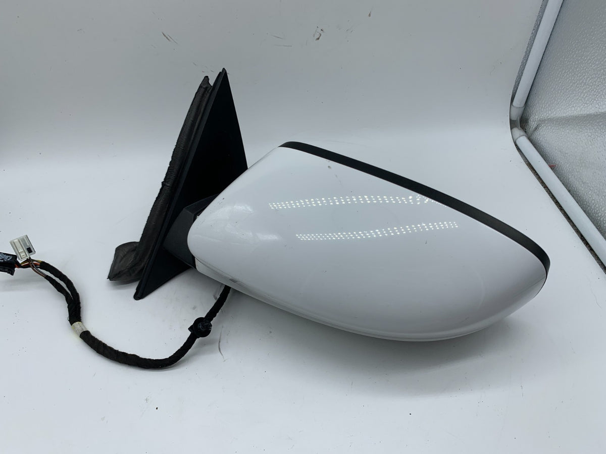 2015-2019 Dodge Charger Driver Side View Power Door Mirror White OEM A02B02029