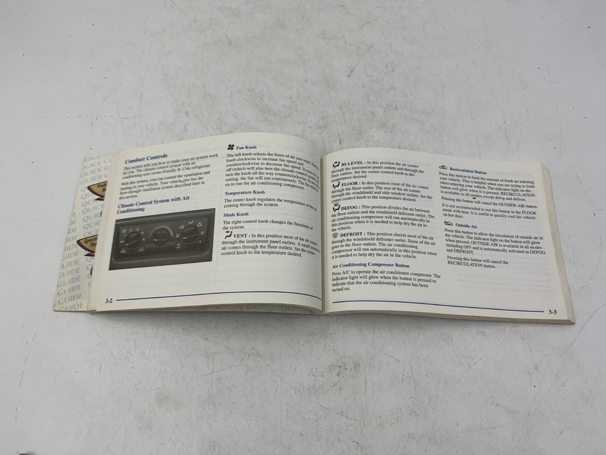 1999 Chevrolet Malibu Owners Manual OEM B03B31034