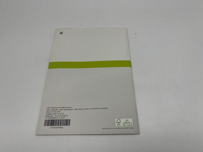2014 Volkswagen Jetta Owners Manual Set with Case OEM A02B48075