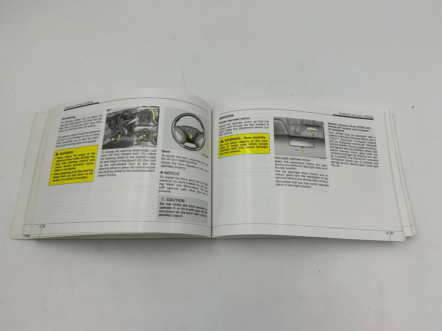 2011 Hyundai Sonata Owners Manual OEM B02B44060