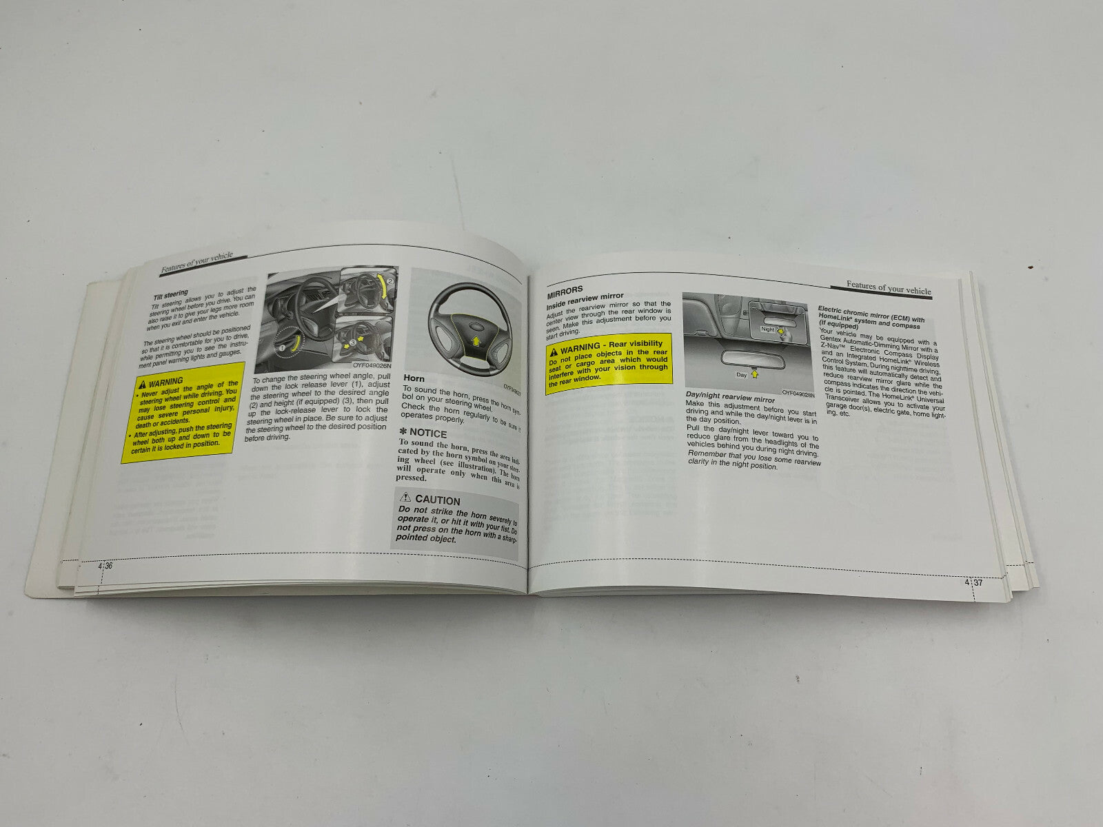 2011 Hyundai Sonata Owners Manual OEM B02B44060