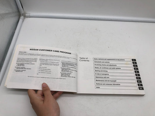 2003 Nissan Altima Owners Manual OEM B02B48006