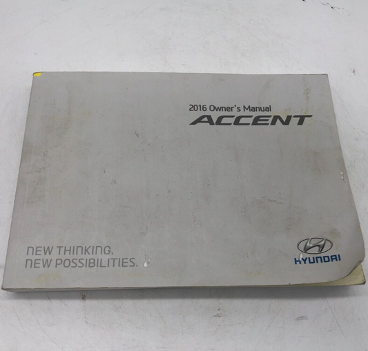 2016 Hyundai Accent Owners Manual OEM E01B23004