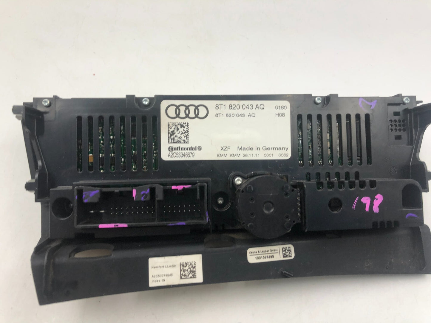 2008-2012 Audi A4 AC Heater Climate Control Unit OEM E02B60004