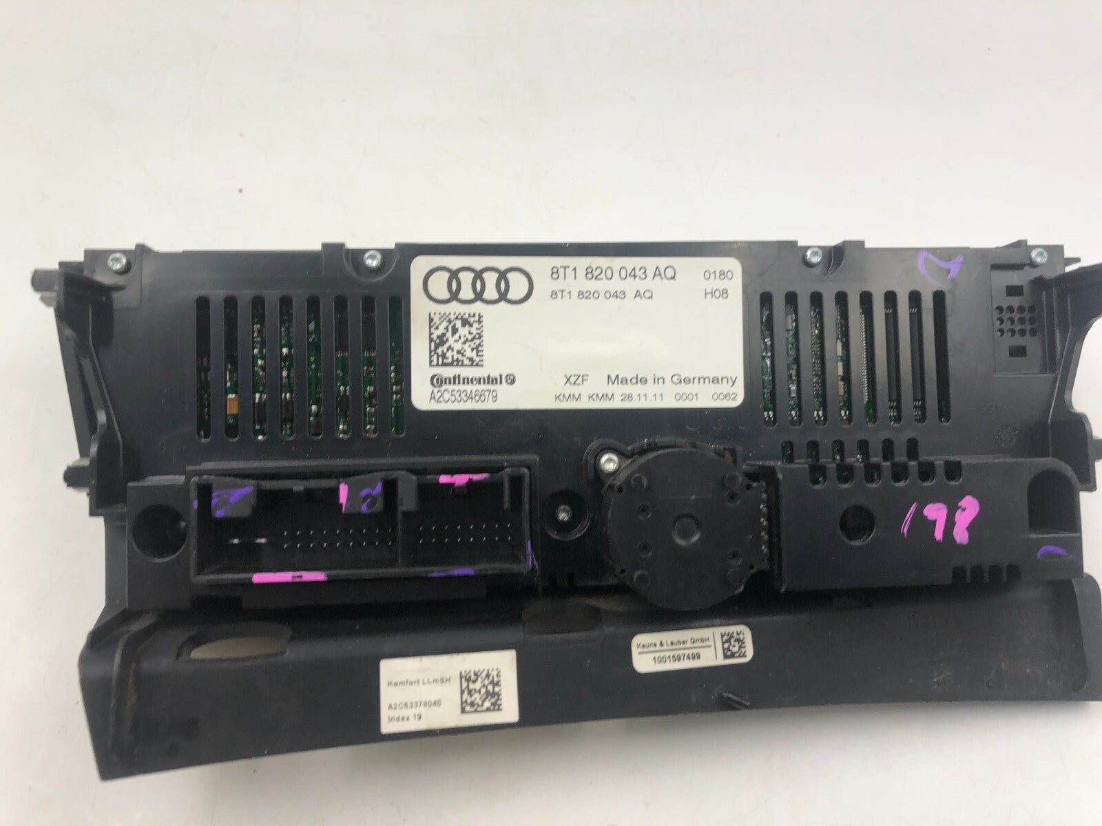 2008-2012 Audi A4 AC Heater Climate Control Unit OEM E02B60004