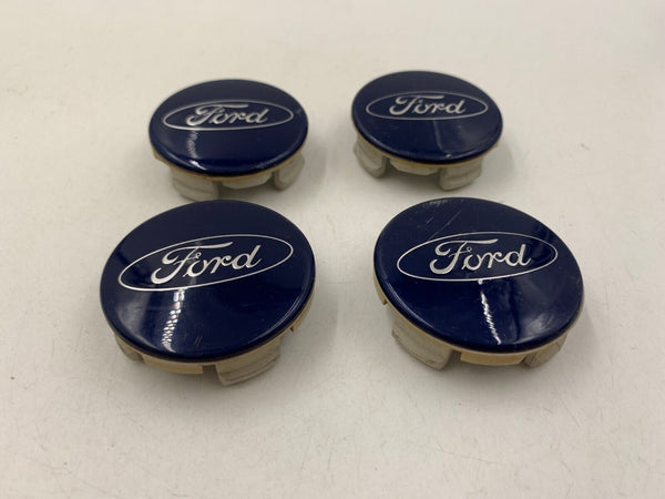 2013-2019 Ford Rim Wheel Center Cap Set Blue OEM D01B50046
