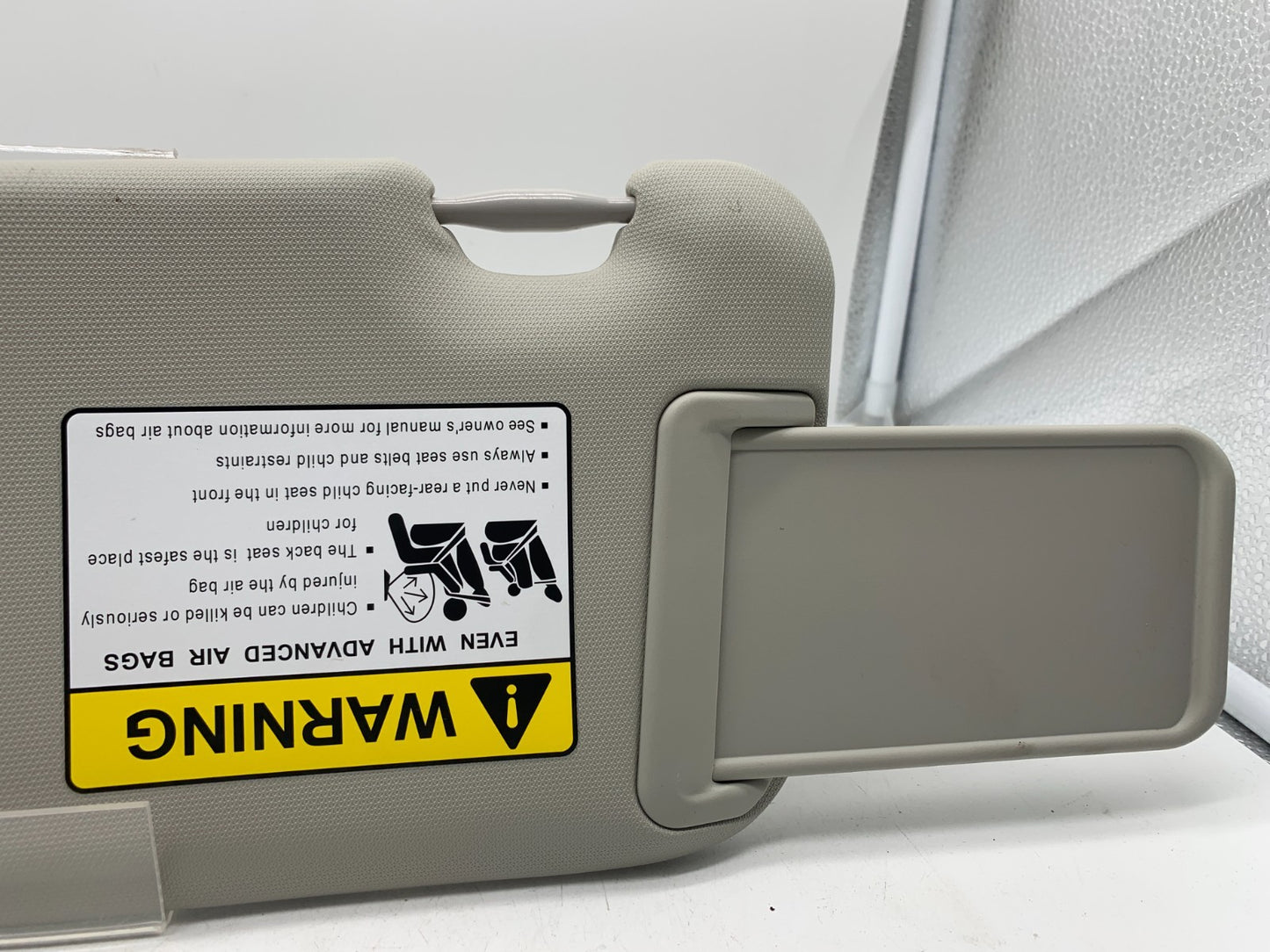 2014-2018 Mazda 3 Passenger Sun Visor Gray Illumination OEM B03B35002