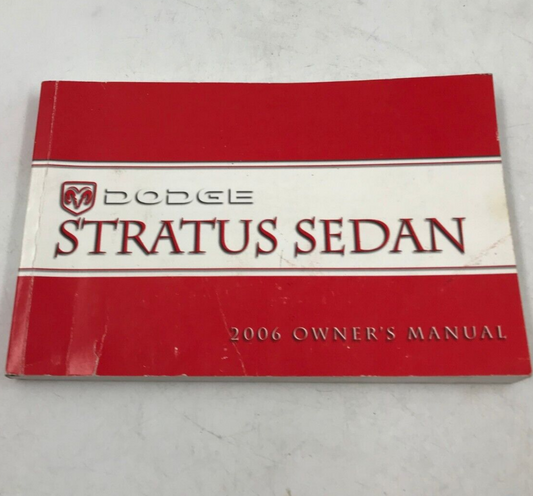 2006 Dodge Stratus Sedan Owners Manual OEM B01B01003