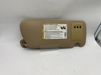 2007-2009 Cadillac SRX Driver Sun Visor Sunvisor Tan Illuminated OEM A04B42010