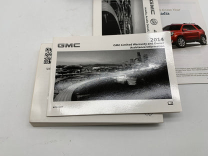 2014 GMC Acadia Denali Owners Manual Set with Case OEM B04B55051