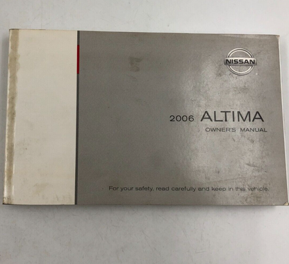 2006 Nissan Altima Owners Manual OEM D04B46058