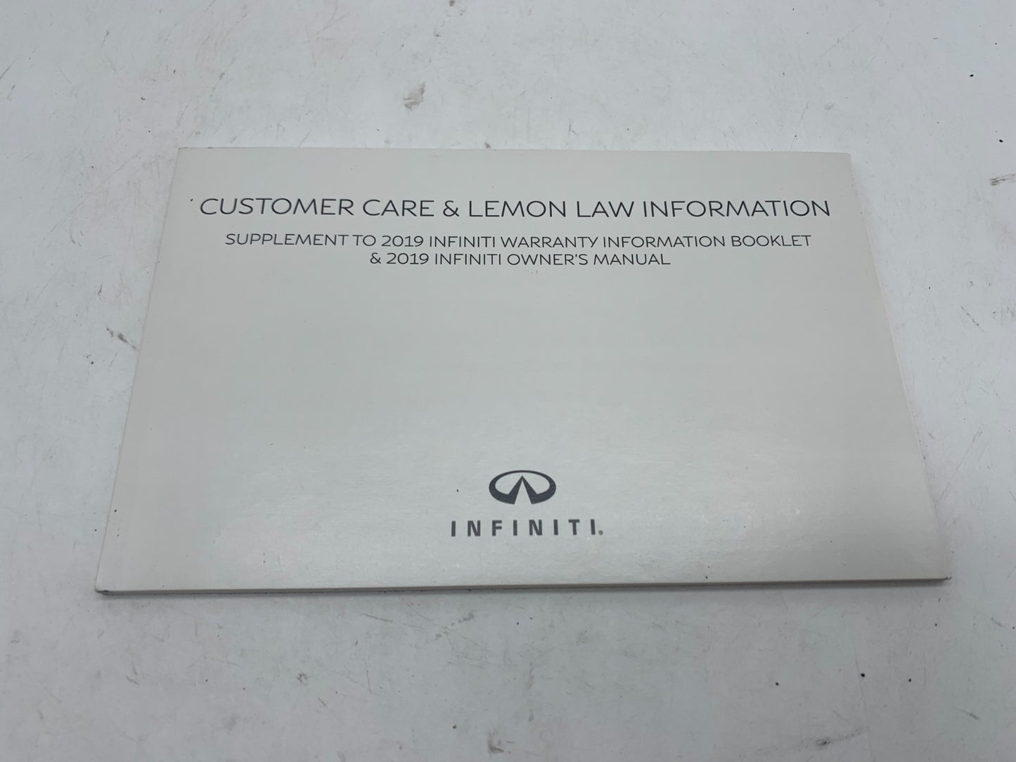 2019 Infiniti QX80 QX 80 Owners Manual Set with Case OEM