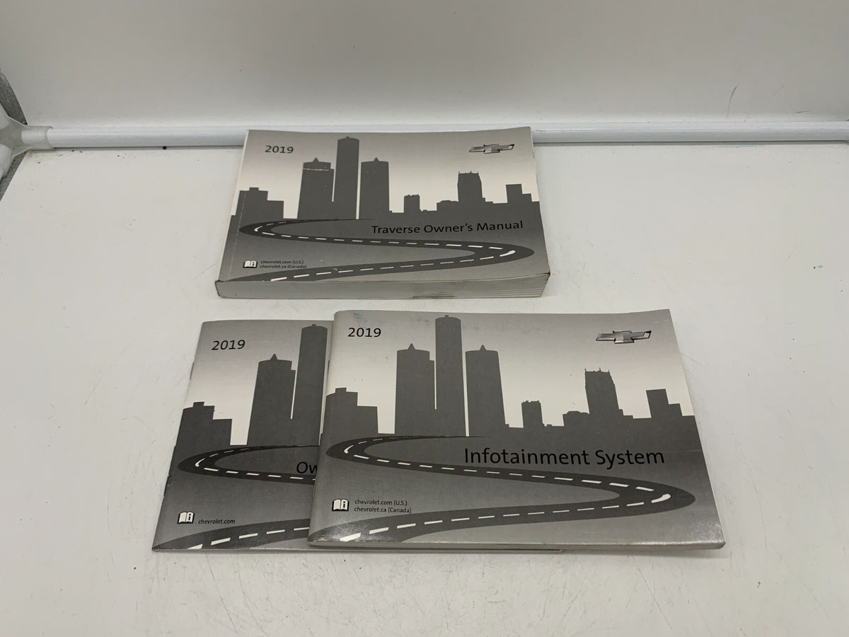 2019 Chevy Traverse Owners Manual Set OEM A01B13003