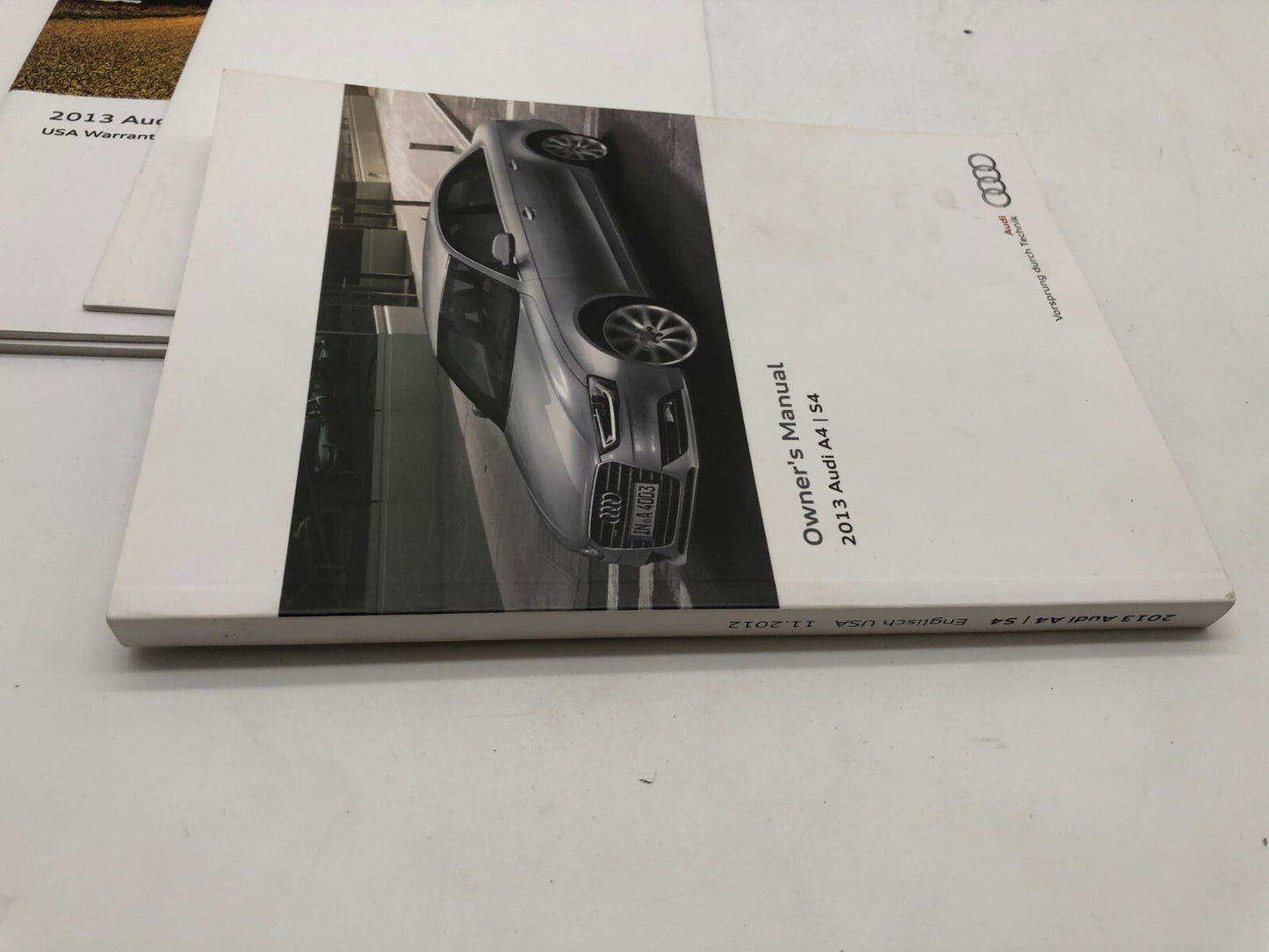 2013 Audi A4 Sedan Owners Manual Set with Case OEM E01B17029