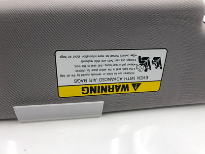 2011-2014 Hyundai Sonata Passenger Sun Visor Gray OEM E01B57010