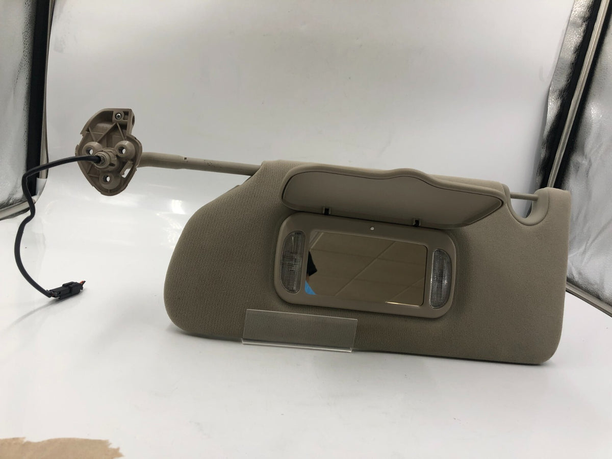 2006-2007 Cadillac DTS Driver Sun Visor Beige Illuminated OEM B02B03025
