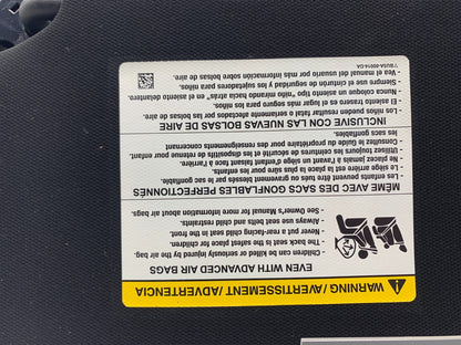 2011-2015 Ford Explorer Passenger Sun Visor Black Illuminated OEM A02B44042