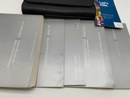 2017 Infiniti QX60 QX 60 Owners Manual Set with Case OEM B04B25012
