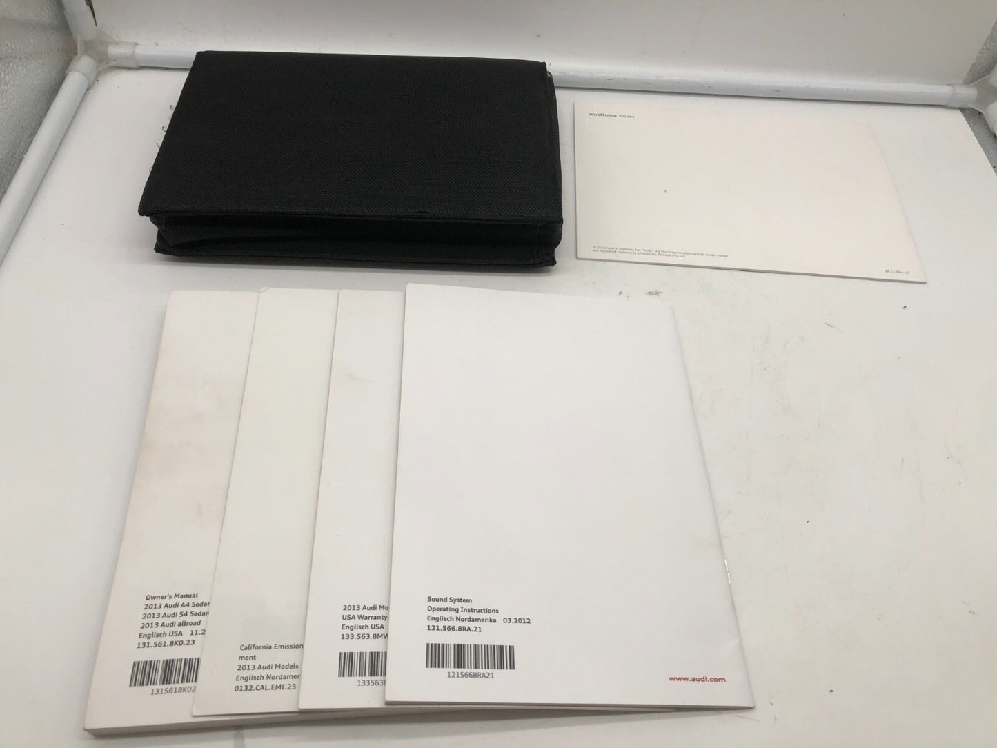 2013 Audi A4 Sedan Owners Manual Set with Case OEM E01B17029