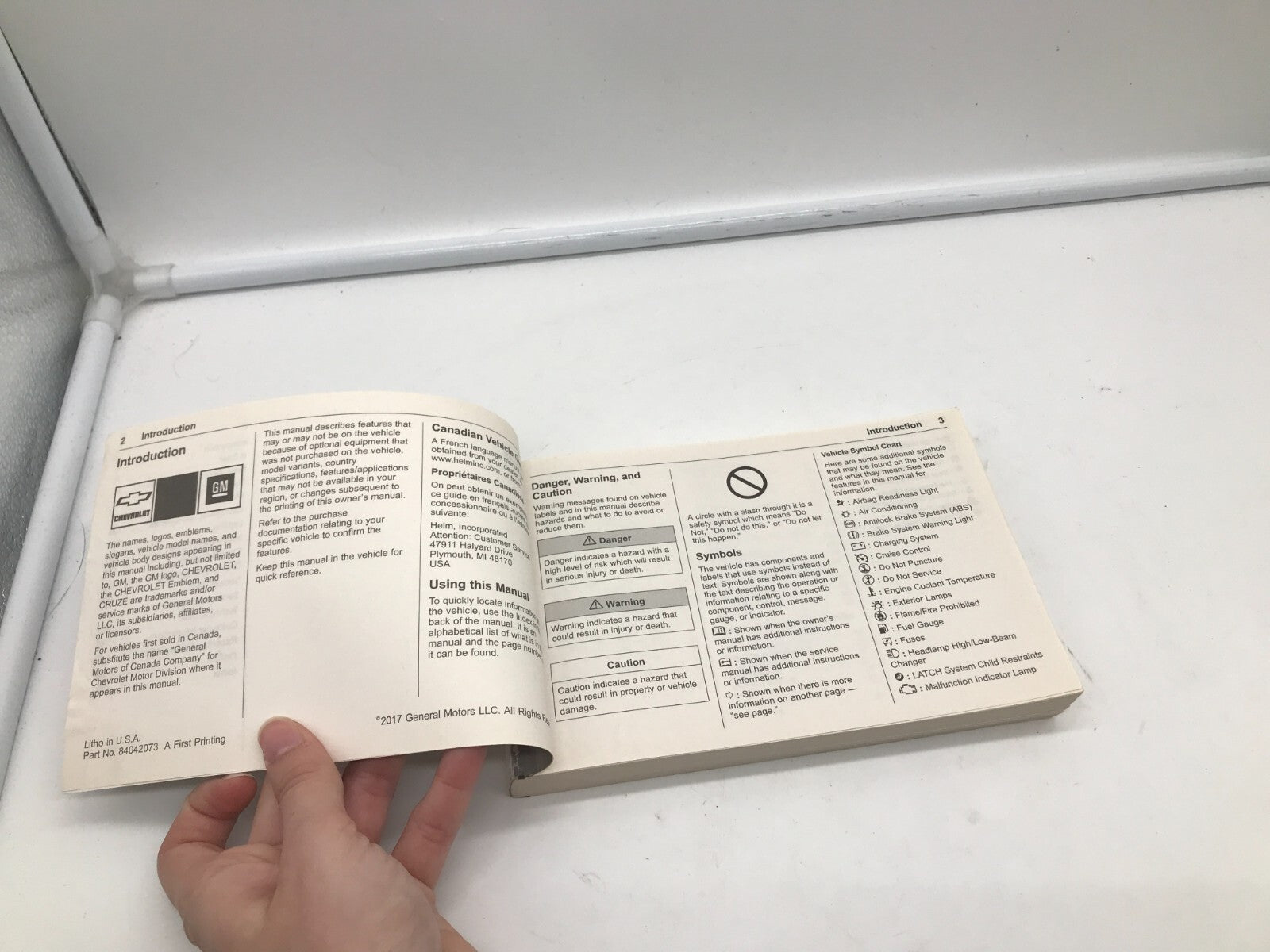 2018 Chevrolet Cruze Owners Manual OEM B03B25079