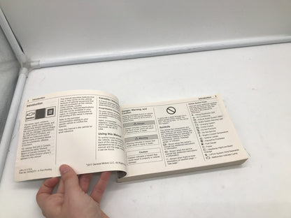 2018 Chevrolet Cruze Owners Manual OEM B03B25079