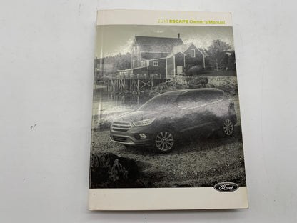 2018 Ford Escape Owners Manual Set with Case OEM C03B62014