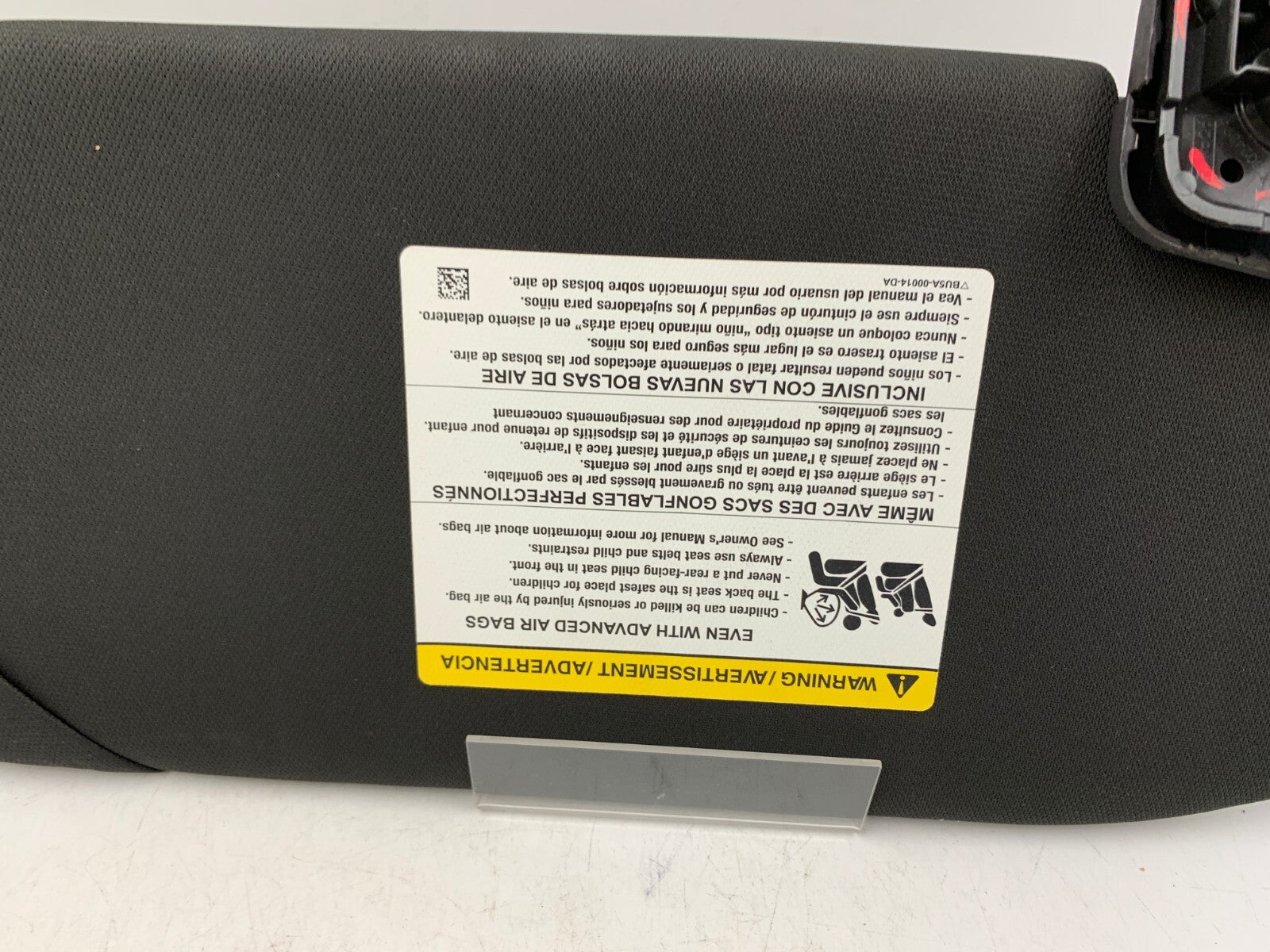 2013-2019 Ford Taurus Driver Sun Visor Sunvisor Black Illuminated OEM A04B10005