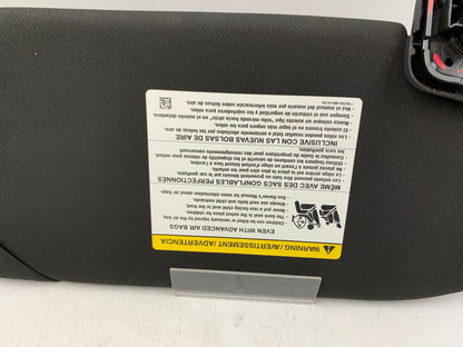 2013-2019 Ford Taurus Driver Sun Visor Sunvisor Black Illuminated OEM A04B10005