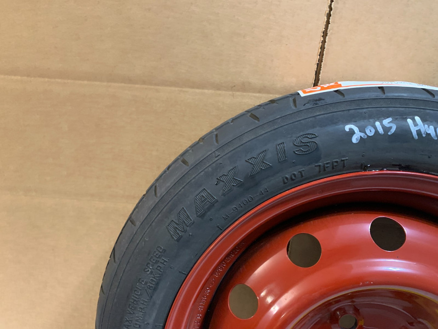 2013-2020 Hyundai Elantra 15" Spare Tire with Jack Kit Compact Donut T125/80D15