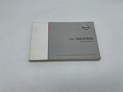 2005 Nissan Maxima Owners Manual with Case OEM C03B66005