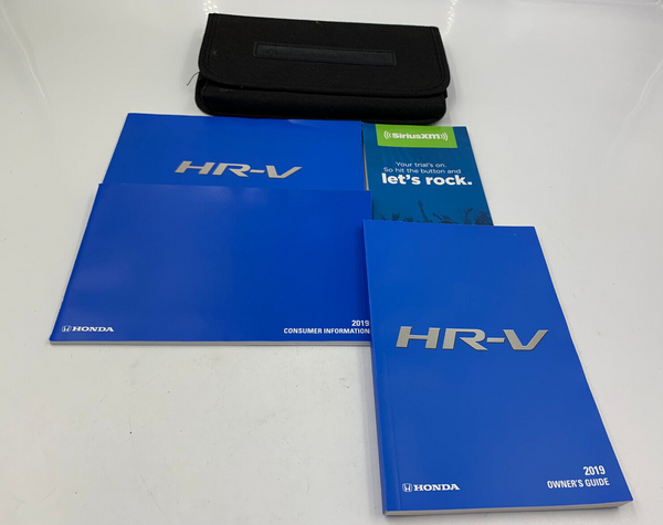 2019 Honda HRV HR-V Owners Manual Set with Case OEM D02B01045
