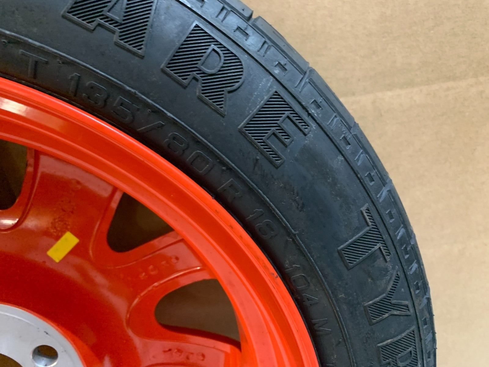 2010-2022 Jaguar XJ 18" Spare Tire Compact Donut T135/80R18