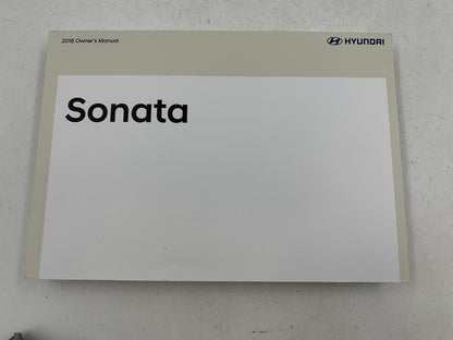 2018 Hyundai Sonata Owners Manual Set with Case OEM A04B42009