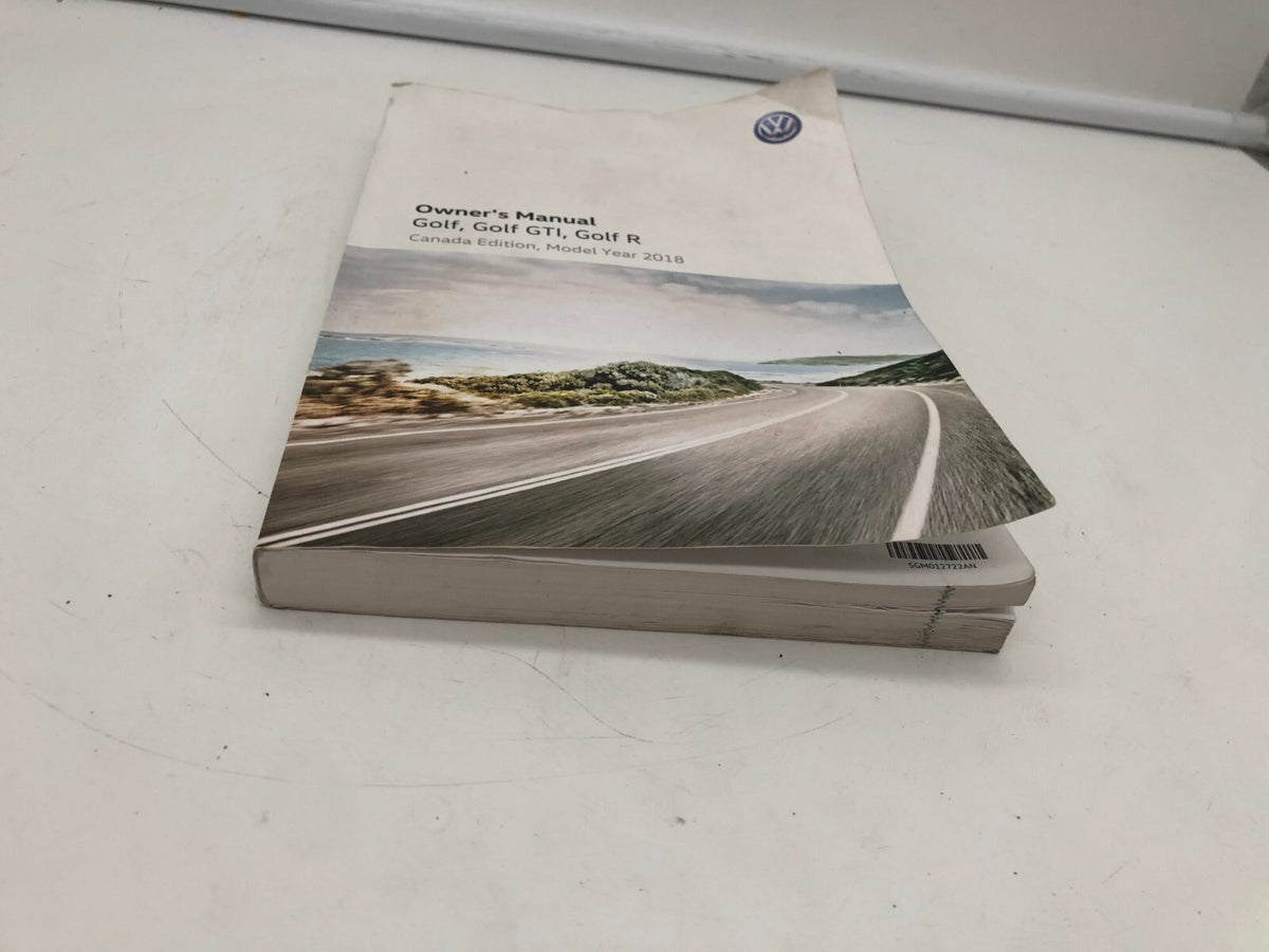 2018 Volkswagen Golf GTI Owners Manual OEM C02B40012