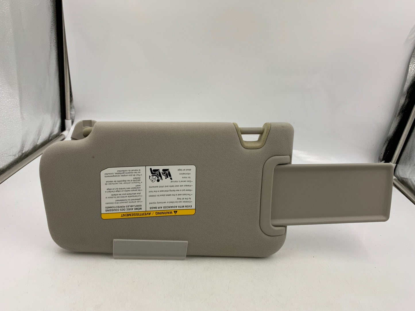 2014 Nissan Juke Passenger Sun Visor Gray OEM A03B32087