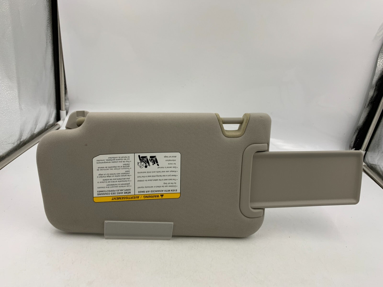 2014 Nissan Juke Passenger Sun Visor Gray OEM A03B32087