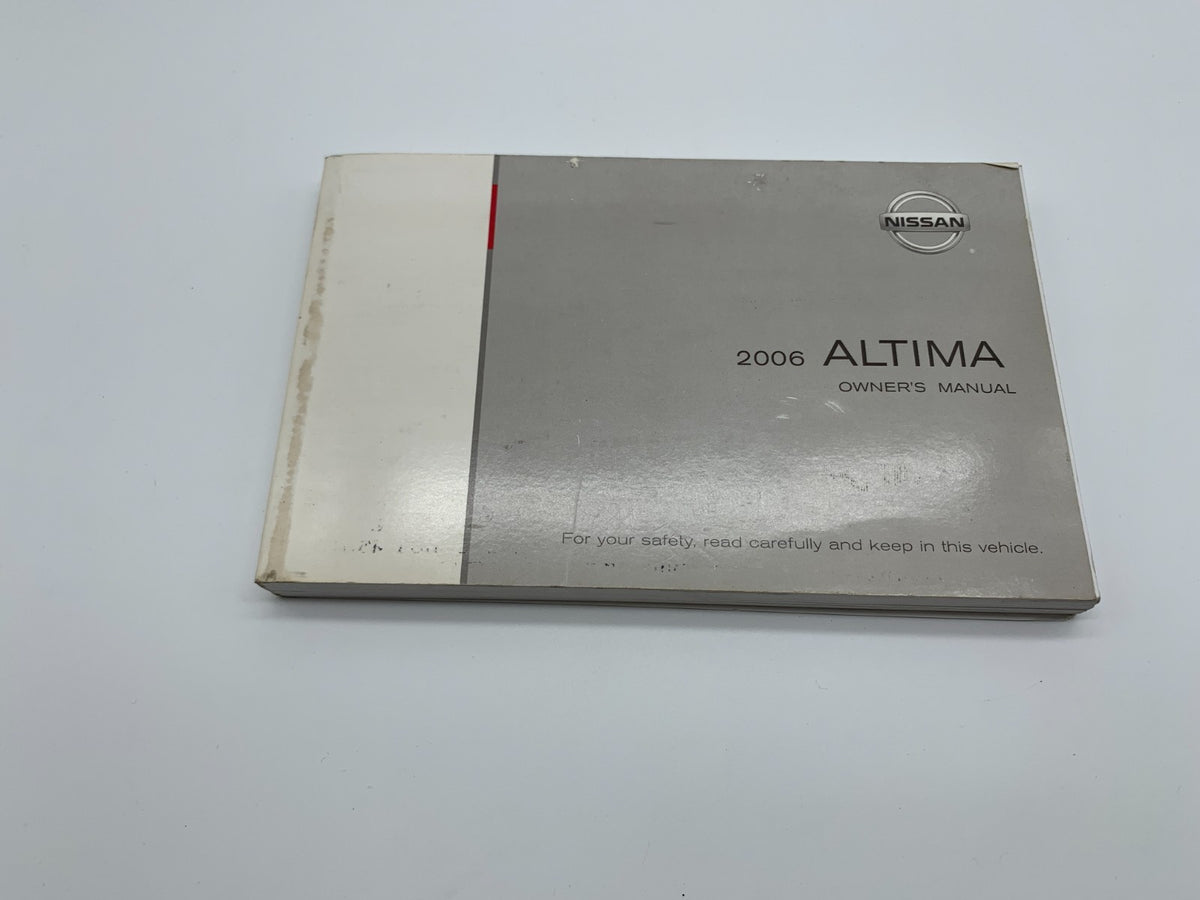 2006 Nissan Altima Owners Manual Set OEM A04B31007