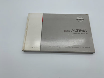 2006 Nissan Altima Owners Manual Set OEM A04B31007