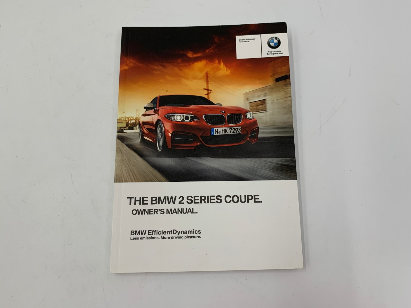 2015 BMW 2 Series Coupe Owners Manual Set with Case OEM D03B44006