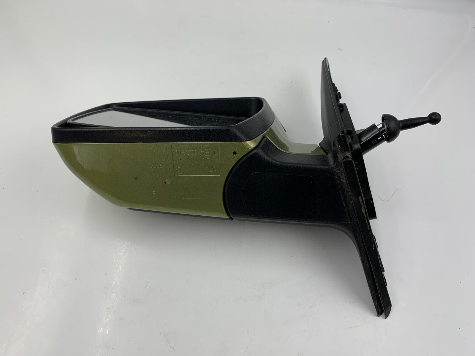 2010-2013 Kia Soul Driver Side View Manual Door Mirror Green OEM C02B07003
