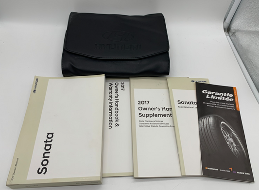 2017 Hyundai Sonata Owners Manual Set with Case OEM B03B44003