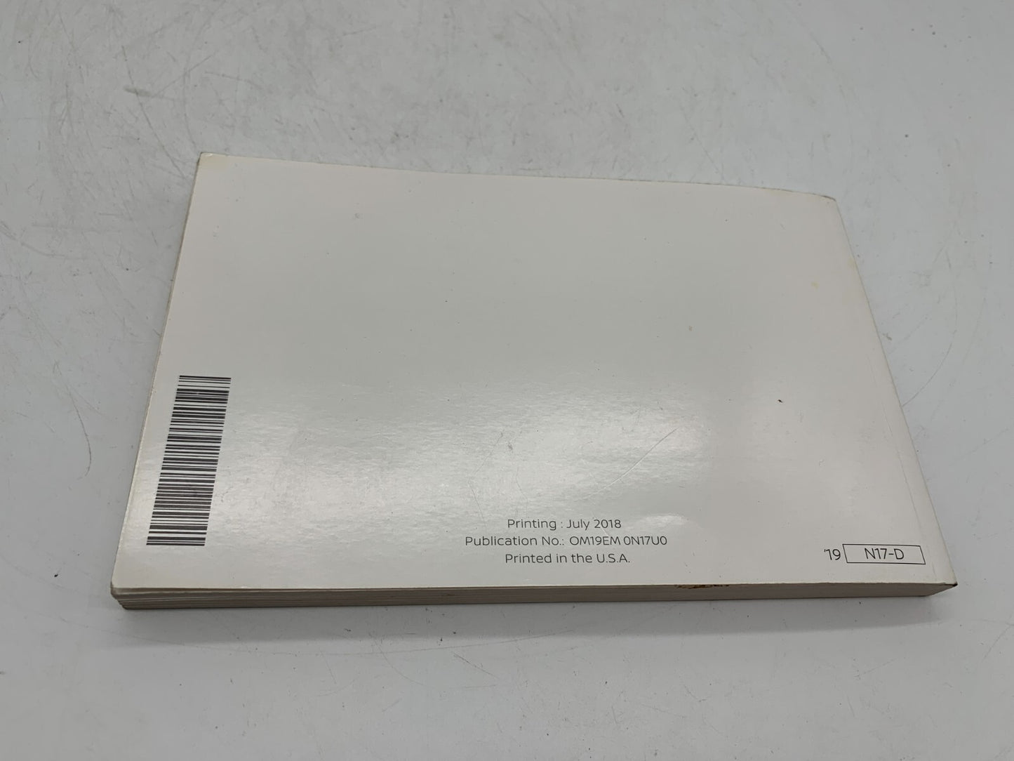 2019 Nissan Versa Sedan Owners Manual Set with Case OEM D02B70012