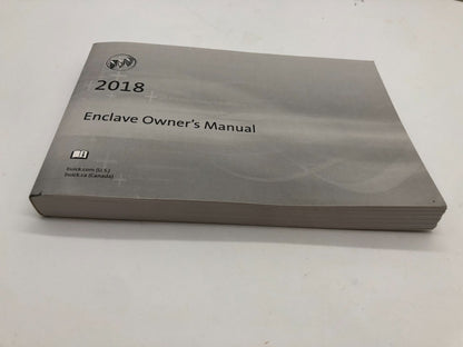 2018 Buick Enclave Owners Manual Set with Case OEM E03B47003