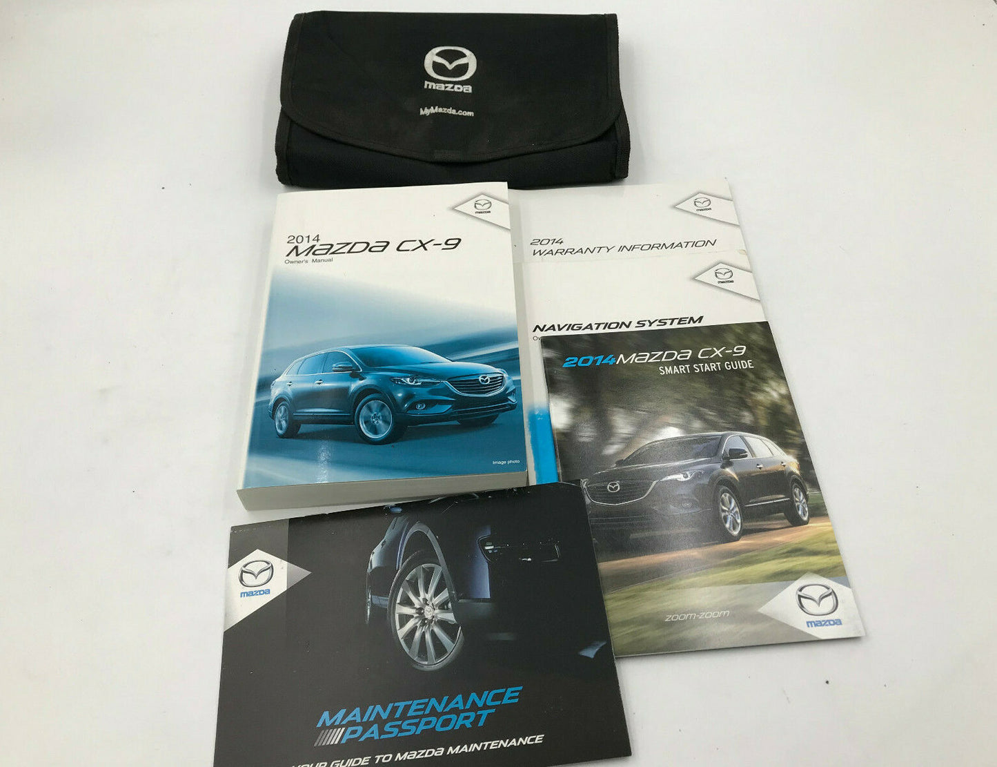 2014 Mazda CX-9 CX9 Owners Manual Set with Case OEM B02B18040