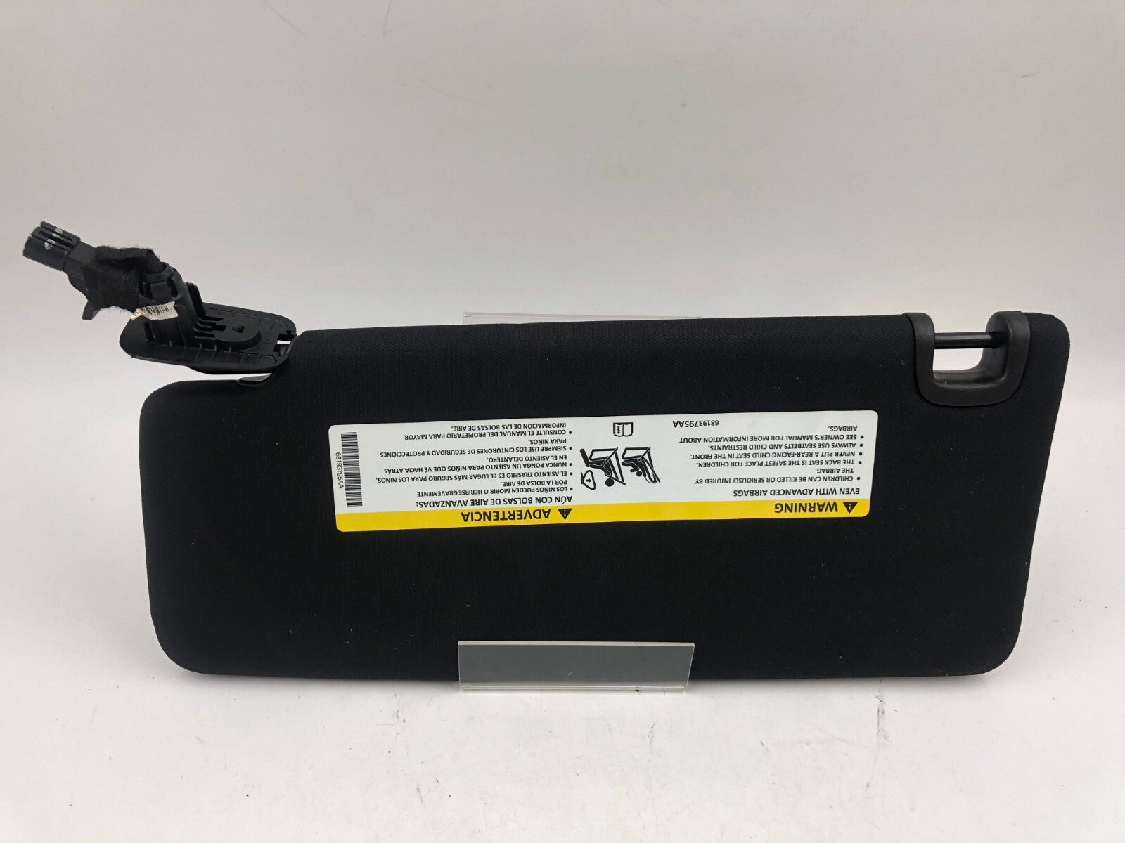 2015 Chrysler 200 Passenger Sun Visor Illuminated Black OEM B03B29026