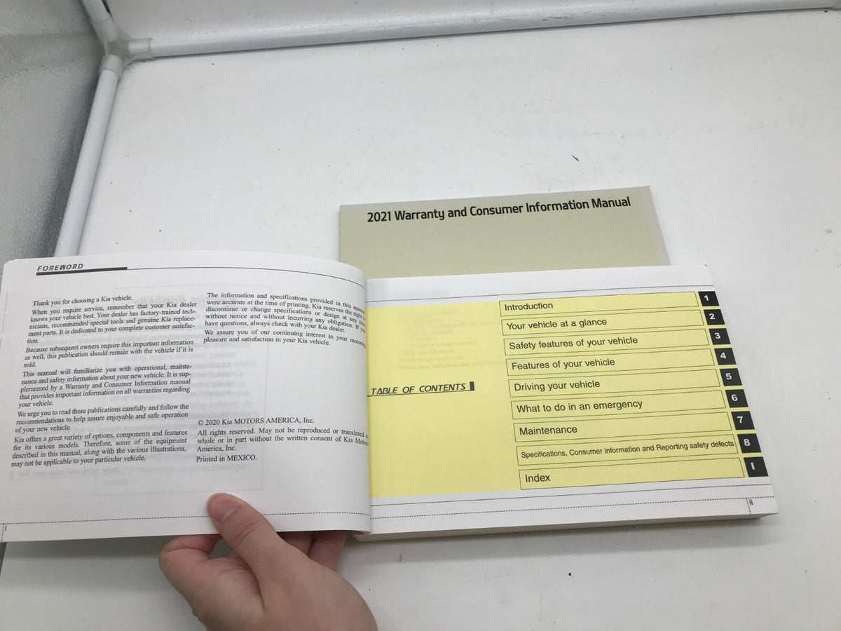 2021 Kia Forte Owners Manual Set OEM R01B27018