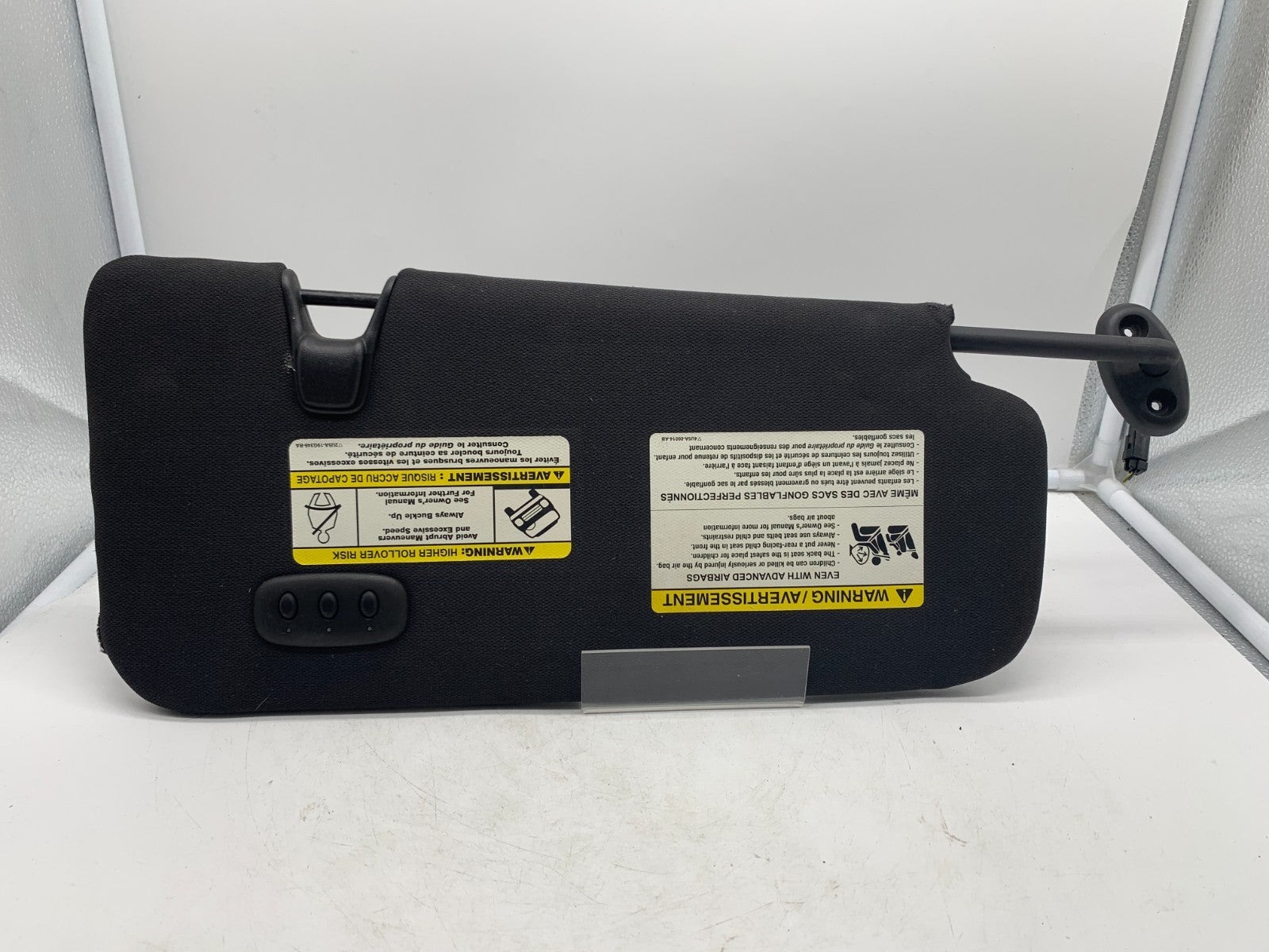 2010-2012 Mercury Mariner Driver Sun Visor Black Illuminated OEM A03B12006