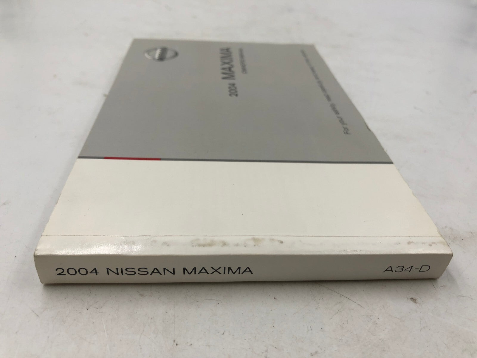 2004 Nissan Maxima Owners Manual OEM A04B40052